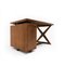 Teak and Leather Frame Desk and PJ SI 30 A Committee Chair attributed to Pierre Jeanneret, Chandigarh, India, 1960s, Set of 2, Image 7