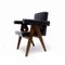 Schreibtisch aus Teak & Leder & Modell Pj Si 30 A Committee Chair, Pierre Jeanneret Chandigarh zugeschrieben, Indien, 1960er, 2er Set 12