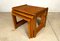 Brutalist Beech Nesting Side Tables, Germany, 1970s, Set of 3, Image 7