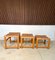 Brutalist Beech Nesting Side Tables, Germany, 1970s, Set of 3 1