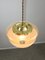 Mid-Century Italian Brass and Glass Pendant Lamps, Set of 2 16