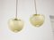 Mid-Century Italian Brass and Glass Pendant Lamps, Set of 2, Image 9