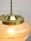 Mid-Century Italian Brass and Glass Pendant Lamps, Set of 2 4