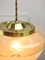 Mid-Century Italian Brass and Glass Pendant Lamps, Set of 2, Image 4