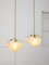 Mid-Century Italian Brass and Glass Pendant Lamps, Set of 2 8