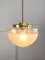 Mid-Century Italian Brass and Glass Pendant Lamps, Set of 2 11