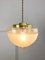 Mid-Century Italian Brass and Glass Pendant Lamps, Set of 2, Image 11