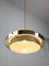 Space Age Italian Yellow and Chrome Metal Pendant Lamp, 1970s, Image 2