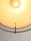 Lámpara colgante italiana era espacial de metal en amarillo y cromo, años 70, Imagen 9