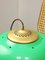 Vintage Italian Green Pool Table Lamp in Brass and Plastic 17
