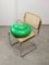 Lámpara de mesa de billar italiana vintage verde de latón y plástico, Imagen 16