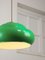 Lampada da tavolo da biliardo vintage verde in ottone e plastica, Italia, Immagine 3