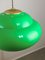 Vintage Italian Green Pool Table Lamp in Brass and Plastic 4