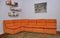 Orange Corduroy Modular Sofa, 1970s, Set of 5, Image 1