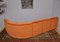 Sofá modular de pana naranja, años 70. Juego de 5, Imagen 6