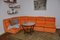 Orange Corduroy Modular Sofa, 1970s, Set of 5, Image 4