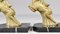 Art Deco Ibex Bookends by Franjou / Hippolyte Moreau, 1930s, Set of 2 9