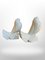 Art Deco Doves in White Ceramic by Jacques Adnet, 1930s, Set of 2, Image 11