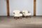 Set of Early Clam Chairs in Curly Sheepskin by Madsen & Schübel, 1944 2