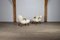 Frühe Clam Stühle aus gelocktem Schafsleder von Madsen & Schübel, 1944, 2er Set 4