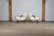 Set of Early Clam Chairs in Curly Sheepskin by Madsen & Schübel, 1944 7