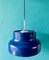 Blue Pendant Light by Anders Pehrsson for Ateljé Lyktan, Sweden, 1970s 4