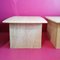 Postmodern Polished Travertine Side or End Tables, USA, 1980s, Set of 2 6