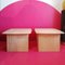 Postmodern Polished Travertine Side or End Tables, USA, 1980s, Set of 2 15