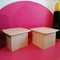 Postmodern Polished Travertine Side or End Tables, USA, 1980s, Set of 2, Image 3