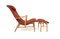 Beech Lounge Chair and Ottoman, Sweden, 1960s, Set of 2 5