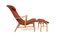 Beech Lounge Chair and Ottoman, Sweden, 1960s, Set of 2, Image 5