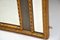 Hoher antiker dekorativer Spiegel aus vergoldetem Holz, 1860er 10