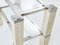 Chrome and Travertine Console Tables by François Catroux, 1973, Set of 2 10