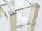 Chrome and Travertine Console Tables by François Catroux, 1973, Set of 2, Image 10