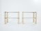 Chrome and Travertine Console Tables by François Catroux, 1973, Set of 2, Image 7