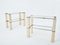 Chrome and Travertine Console Tables by François Catroux, 1973, Set of 2 13