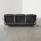 Vintage Black Leather Gamma Sofa by Paul Tuttle for Strässle, Switzerland, 1960s, Image 8