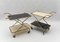 Mid-Century Modern Brass and Glass Serving Carts, 1950s, Set of 2 2