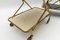 Mid-Century Modern Brass and Glass Serving Carts, 1950s, Set of 2 16