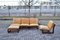 Modular Sofa in Cognac Leather, Germany, 1970s, Set of 5 1