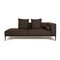 Jaan Living Fabric Lounger in Gray Brown from Walter Knoll 1