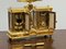 Double Carriage Clock & Barometer with Decorated Porcelain Panels and Key 10