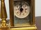 Double Carriage Clock & Barometer with Decorated Porcelain Panels and Key 7