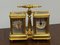 Double Carriage Clock & Barometer with Decorated Porcelain Panels and Key 6