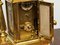 Double Carriage Clock & Barometer with Decorated Porcelain Panels and Key 13