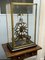 Large Chain Fusee Skeleton Clock with Passing Strike in Glass Case 7