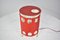 Lampada da tavolo rossa Java attribuita a Mathieu Matégot, Francia, anni '53, Immagine 4
