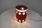 Lampada da tavolo rossa Java attribuita a Mathieu Matégot, Francia, anni '53, Immagine 11