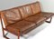 Fd130 Teak Sofa in Cognac Leather Peter Hvidt for France & Søn / France & Daverkosen, Denmark, 1950s 8