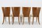 Vintage H-214 Dining Chairs by Jindrich Halabala for Up Závody, 1950s, Set of 4, Image 7